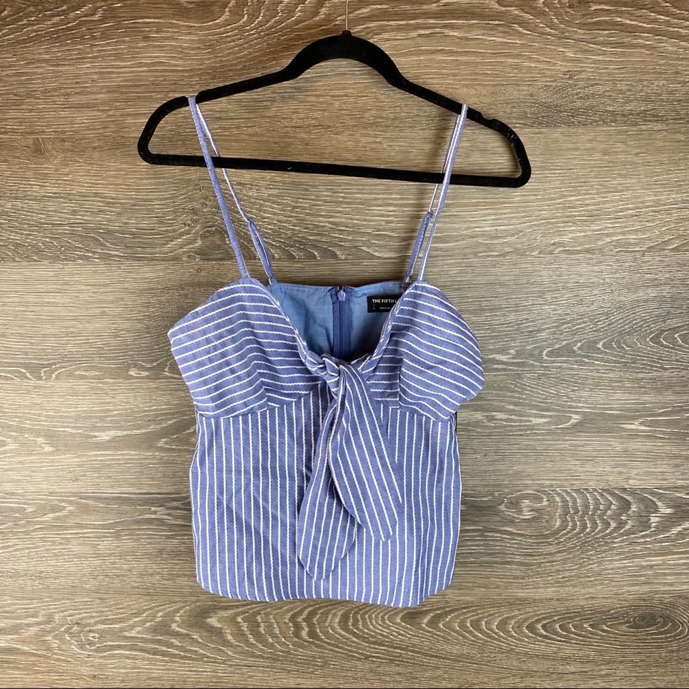 The Fifth Label Parcel Stripe tie front tank NWT - Picture 2 of 5